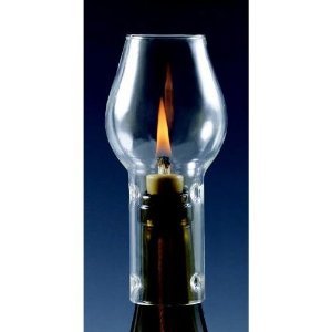 Wine Bottle Candle Glass Chimney