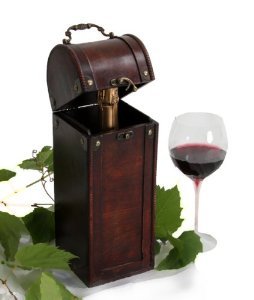 Wine Gift Wood Treasure Chest