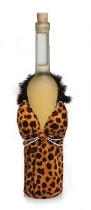 Leopard Dress Wine Bag Maribou