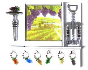 Grape Wine Accessory Gift Set