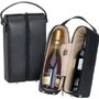 Bellino Leather Wine Case Black