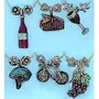 Wine Touring Painted Charms Things